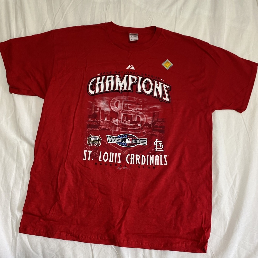 Fruit of the Loom St. Louis Cardinals T-Shirt Mens XL Red Excellent 2006 WS MLB